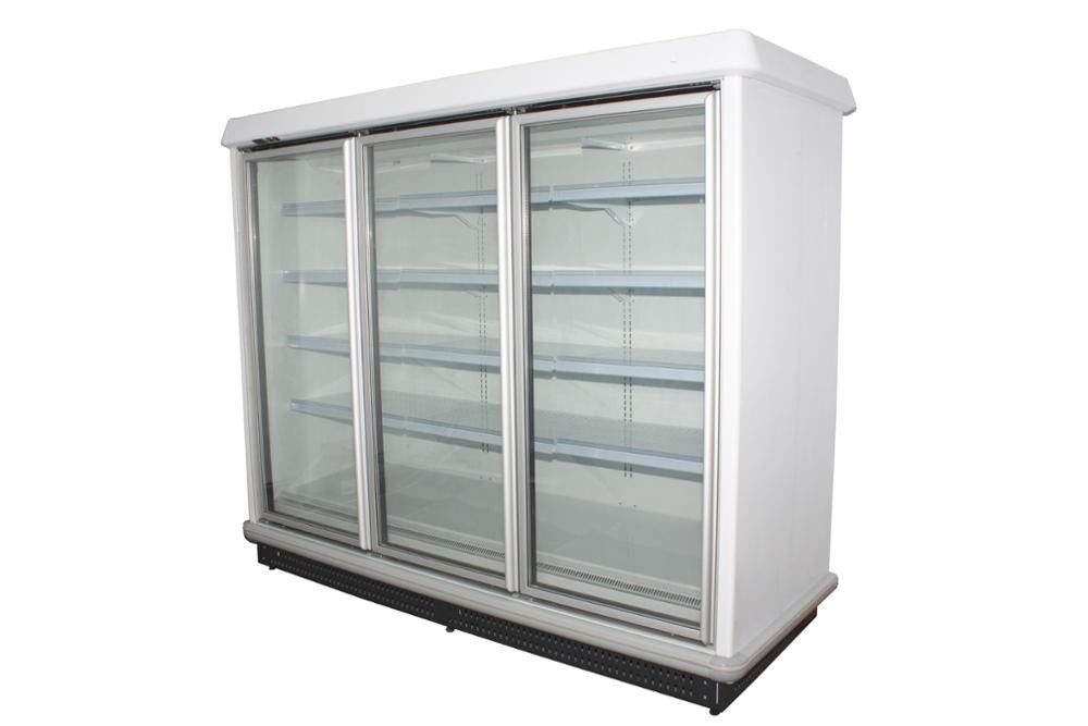 Fan Cooling Multideck Display Fridge With Exterior Impact Proof Material