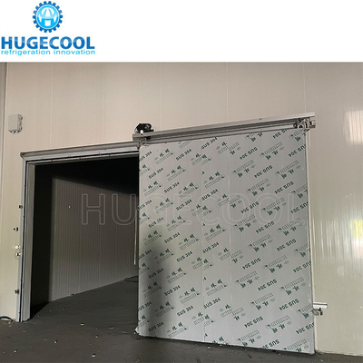 2*2.5m Walk in Cooler Manual Sliding Door with Ramp and Safety Device Escape Lock