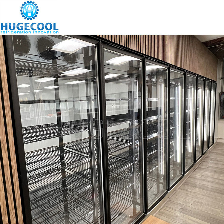 Customized Display Cold Room Walk in Cooler with Display Glass Doors