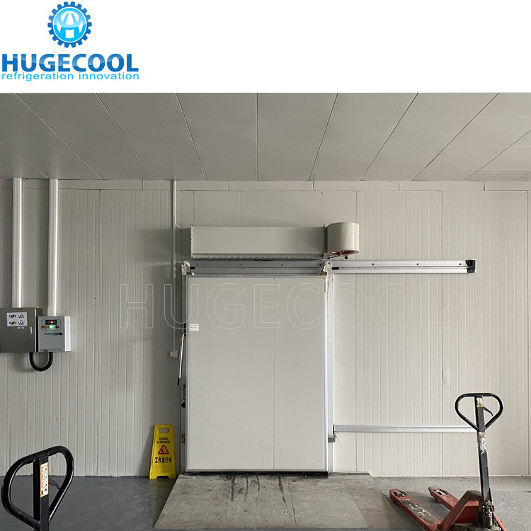 Freezer chiller cool storage room with refrigeration unit