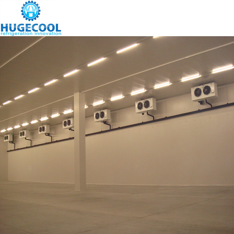 Freezer chiller cool storage room with refrigeration unit