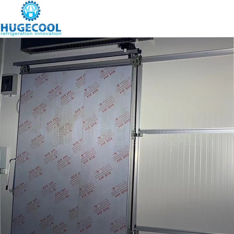 1.5*2.3m Cold Room Sliding Door with Electric Heater Wire and Manual Sliding Function