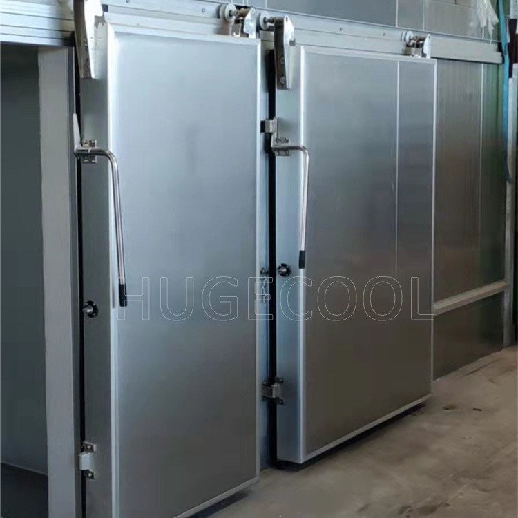 1.5*2.3m Cold Room Sliding Door with Electric Heater Wire and Manual Sliding Function