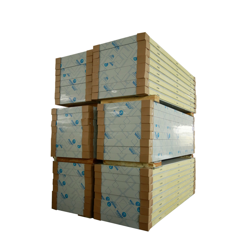 PU/PIR Sandwich Panel for Cold Storage Room Customization 75mm/100mm/120mm/200mm Thickness