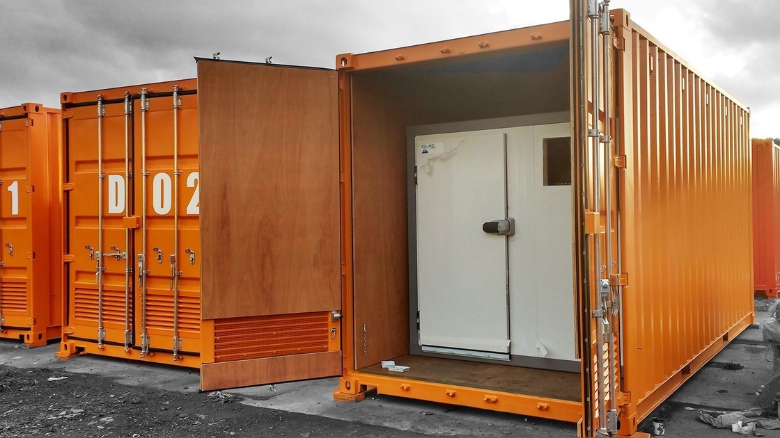 Temperature-Regulated Container Cold Room for Frozen Food Cooling Method Direct Cooling