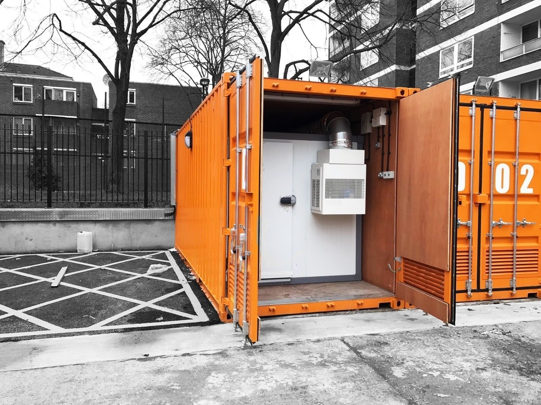 Temperature-Regulated Container Cold Room for Frozen Food Cooling Method Direct Cooling