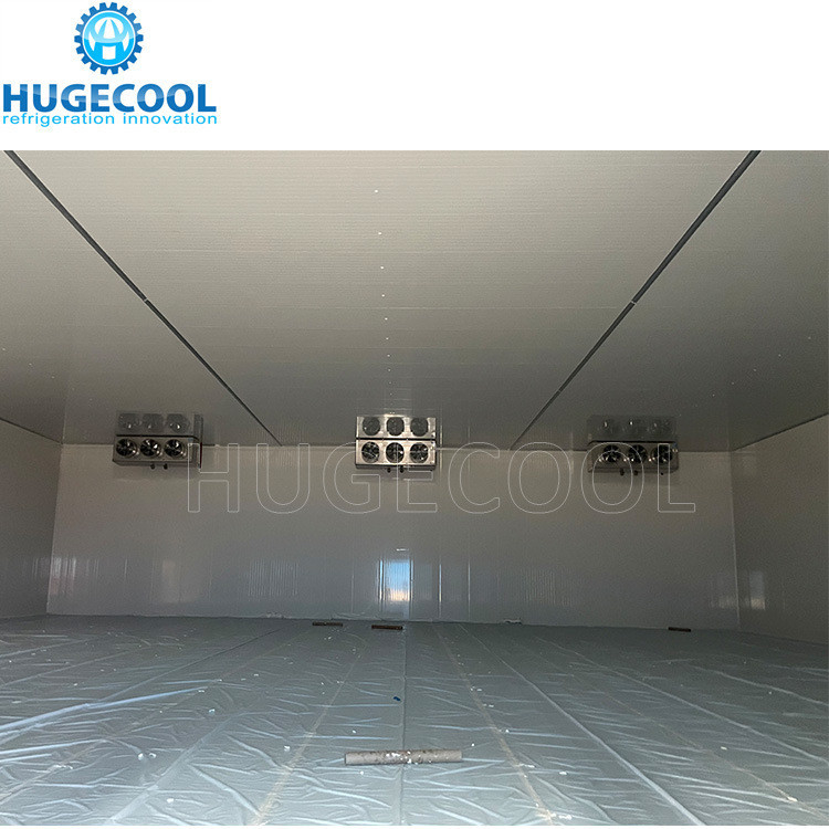 Seafood Processing Cold Room with 200 Kw Cooling Capacity and 150mm PU Panel Thickness