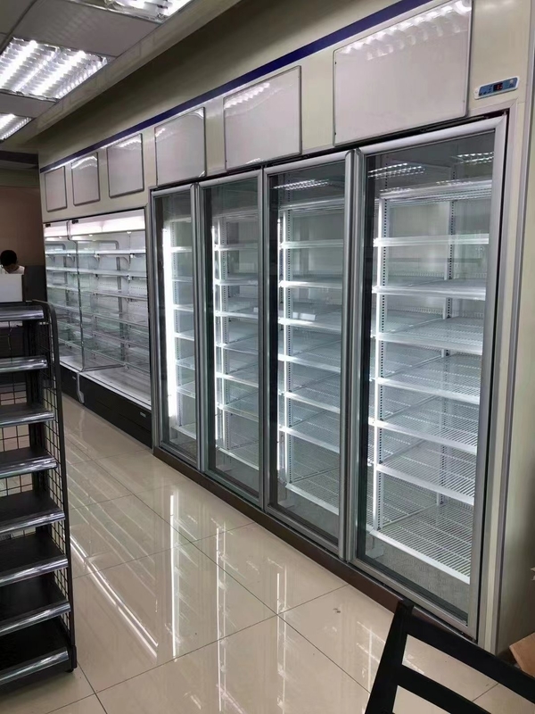 Provide Liquor Store Glass Door Cold Room Display for Supermarket Merchandising