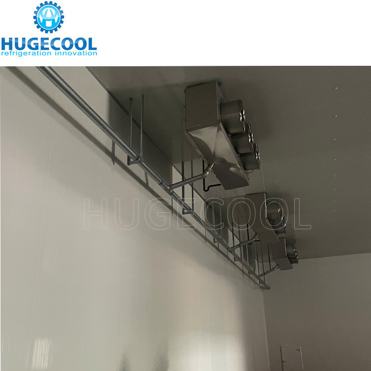 Color Steel Mini Walk in Cooler Room with Sliding Door Refrigerant Freon Space Saving