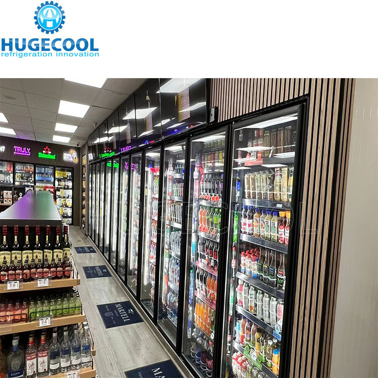 Customization Supermarket Glass Door Display Walk in Cooler for Cold Beverages and Beer