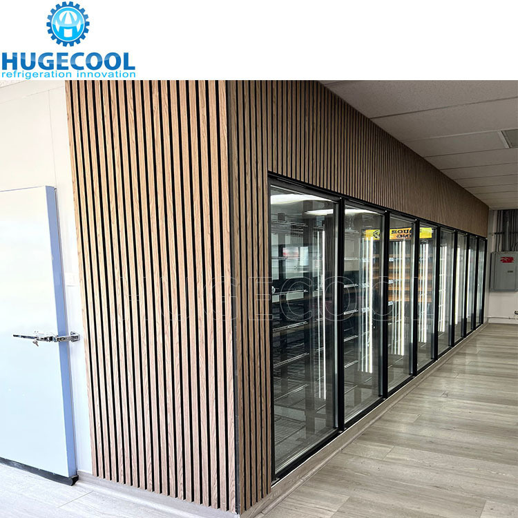 Customization Supermarket Glass Door Display Walk in Cooler for Cold Beverages and Beer