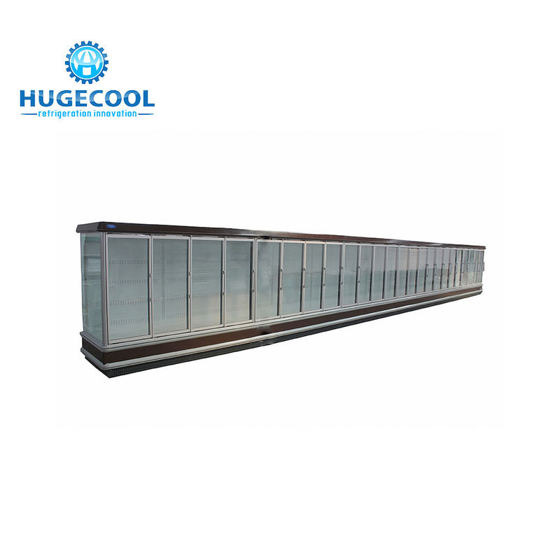 Multideck Refrigerated Display Case , Supermarket Cooler Display Shelving
