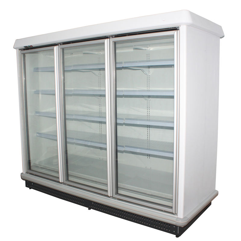 Supermarket Multideck Refrigerated Display Cabinet Customized Capacity