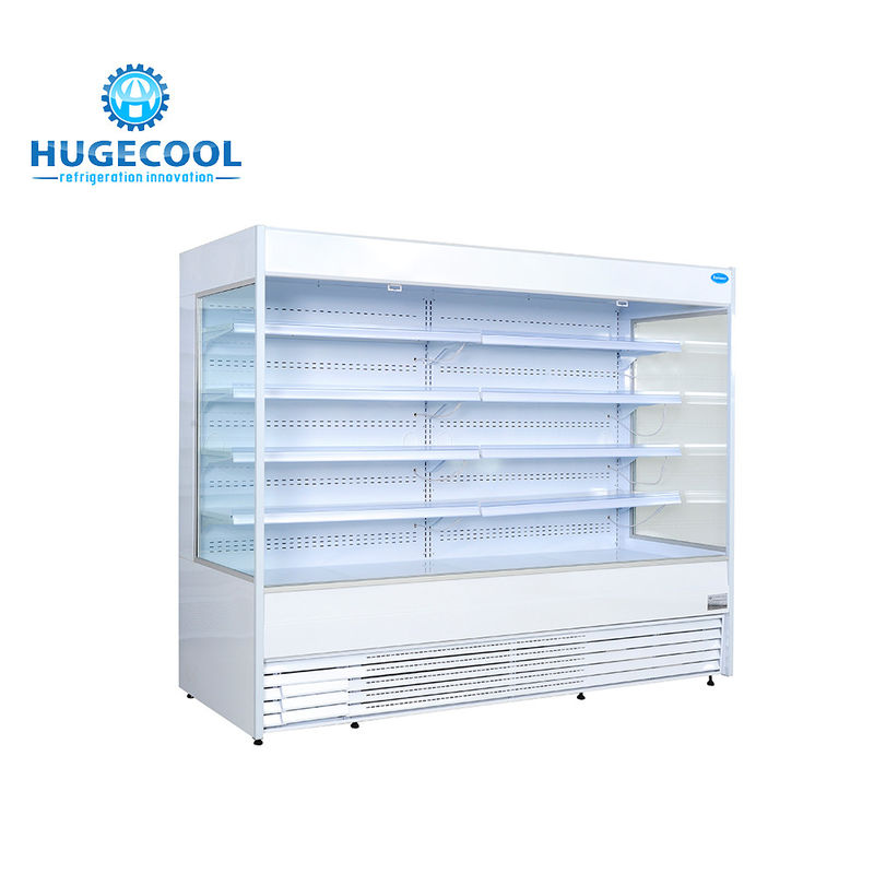 110v 220v Display Refrigerator Showcase , Display Fridge Shelves With Glass Door