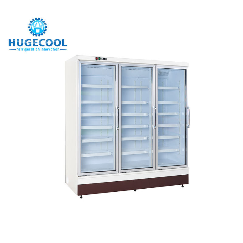 R404a Refrigerant Convenience Store Fridge Customized Capacity With 2 Door