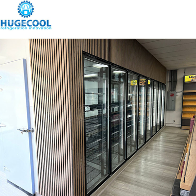 walk in cooler glass door display cold room in USA